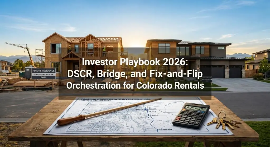 Investor Playbook 2026: DSCR, Bridge, and Fix-and-Flip Orchestration for Colorado Rentals