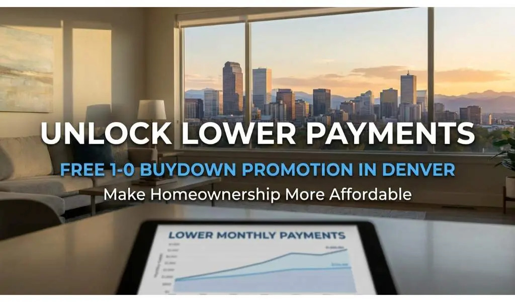 Unlock Lower Payments with a FREE 1-0 Buydown Promotion in Denver