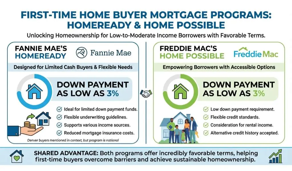 HomeReady and Home Possible: Top First-Time Home Buyer Mortgage Programs