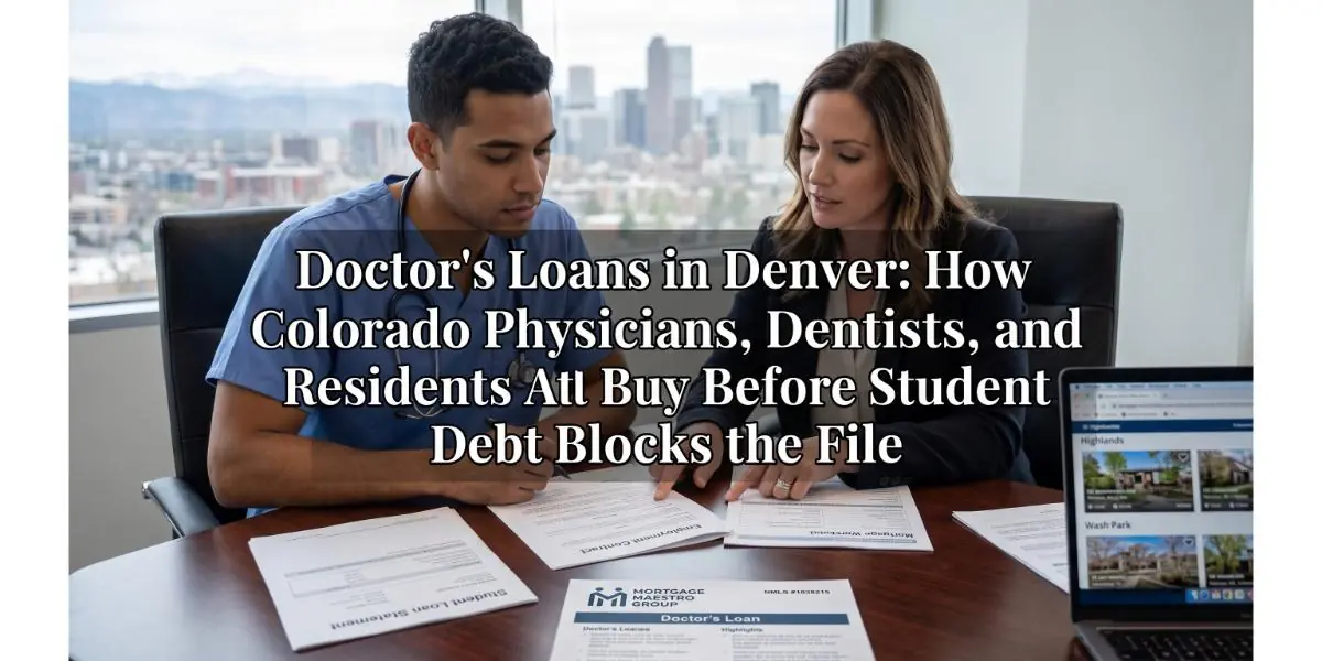 Doctor's Loans in Denver: How Colorado Physicians, Dentists, and Residents Buy Before Student Debt Blocks the File