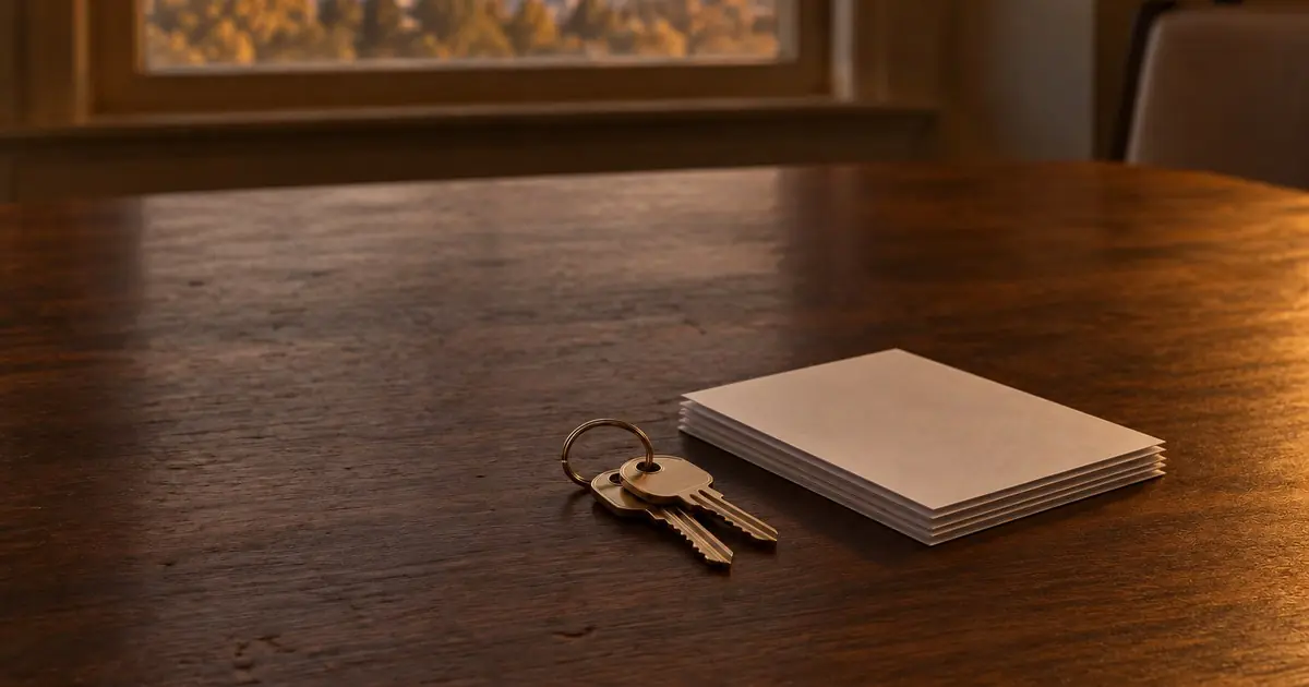 Keys and closing documents after a mortgage denied after clear to close